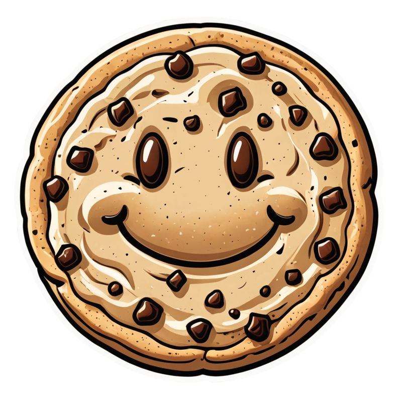 Choco Cookie (papercut) — dessert stickers