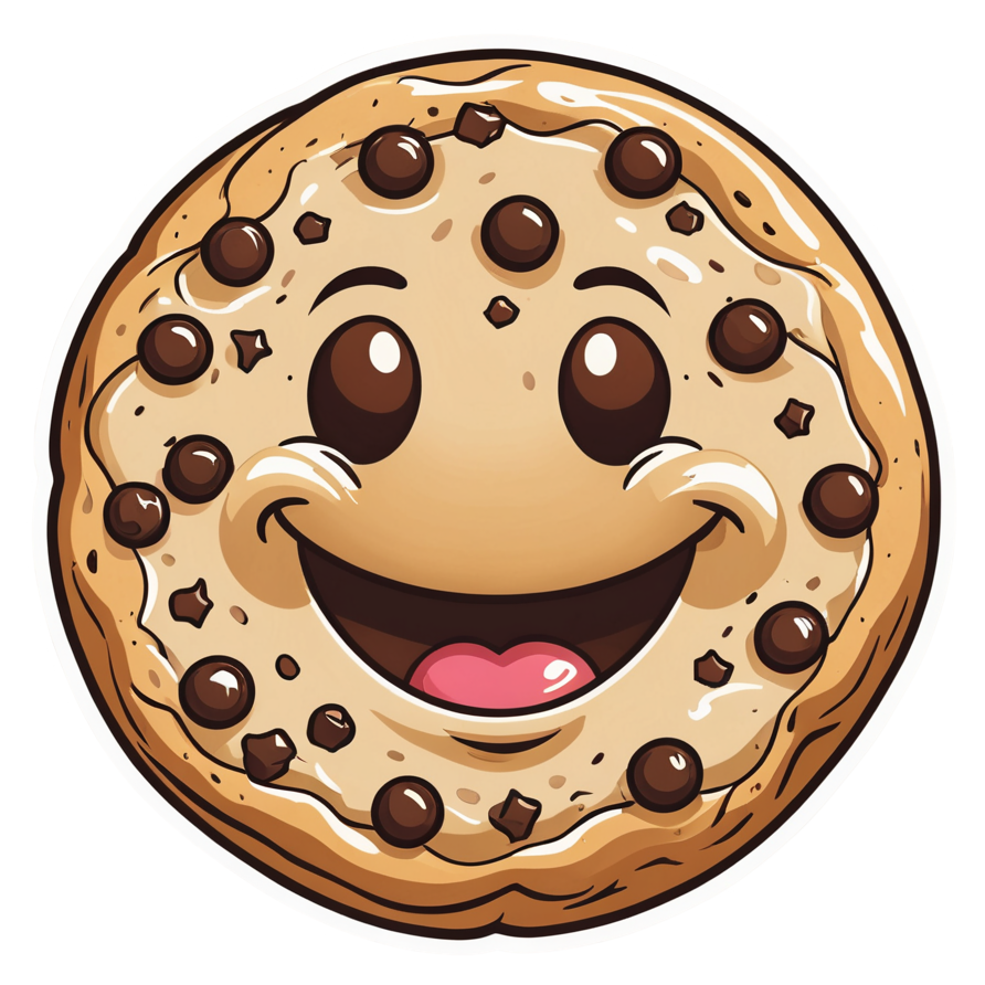 Choco Cookie (retro) — dessert stickers