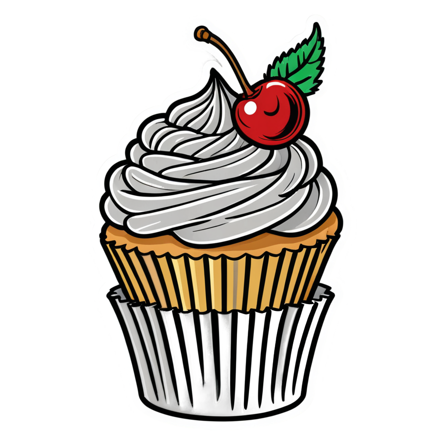 Cupcake Cutie (tattoo) — dessert stickers