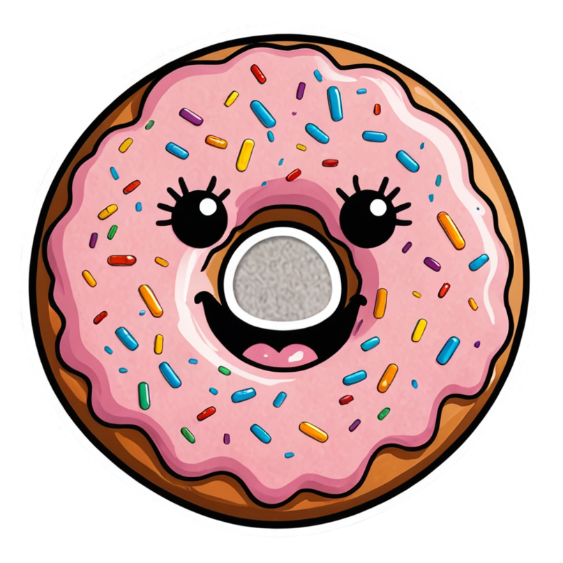 Sprinkle Donut (tattoo) — dessert stickers