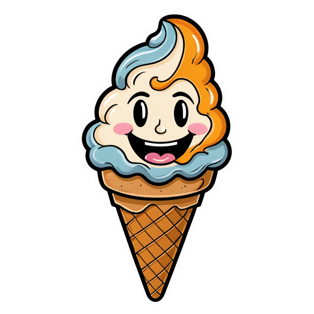 Ice Cream Cone (tattoo) — dessert stickers