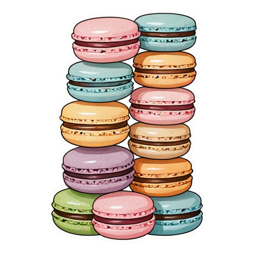 Macaron Stack (kawaii) — kawaii stickers