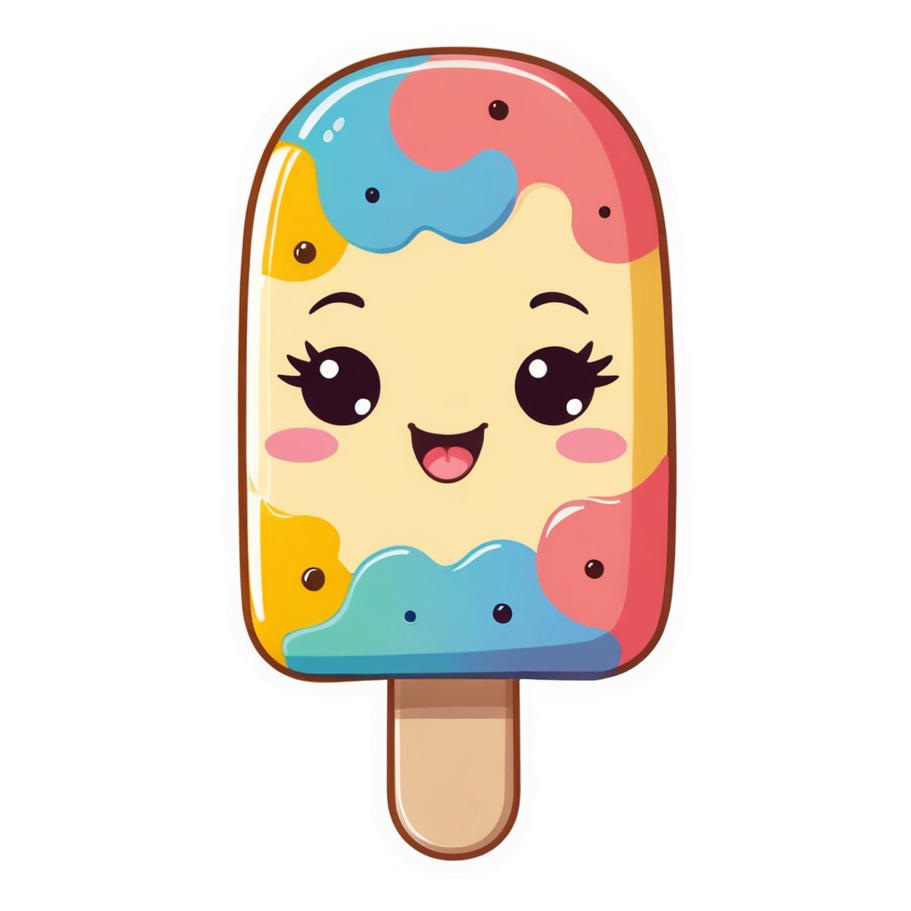 Popsicle (kawaii) — kawaii stickers
