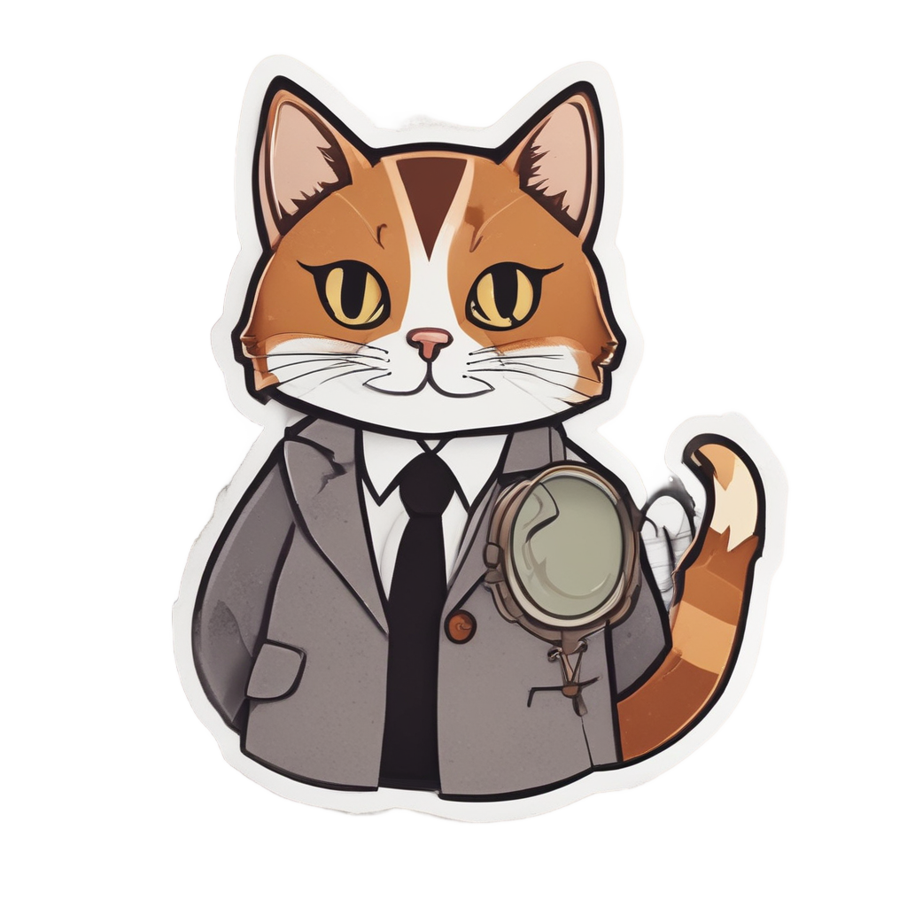 Detective Calico — cats stickers