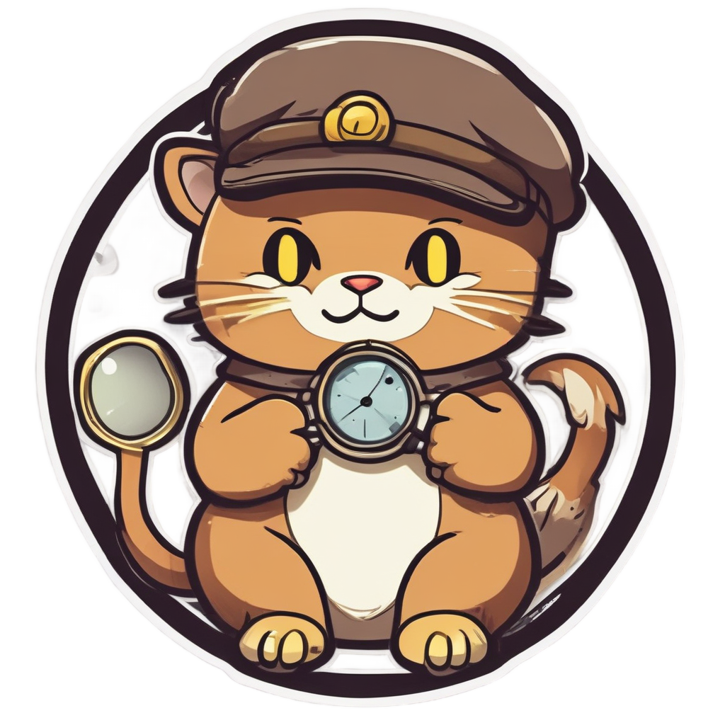 Detective Loaf Mystery — cats stickers