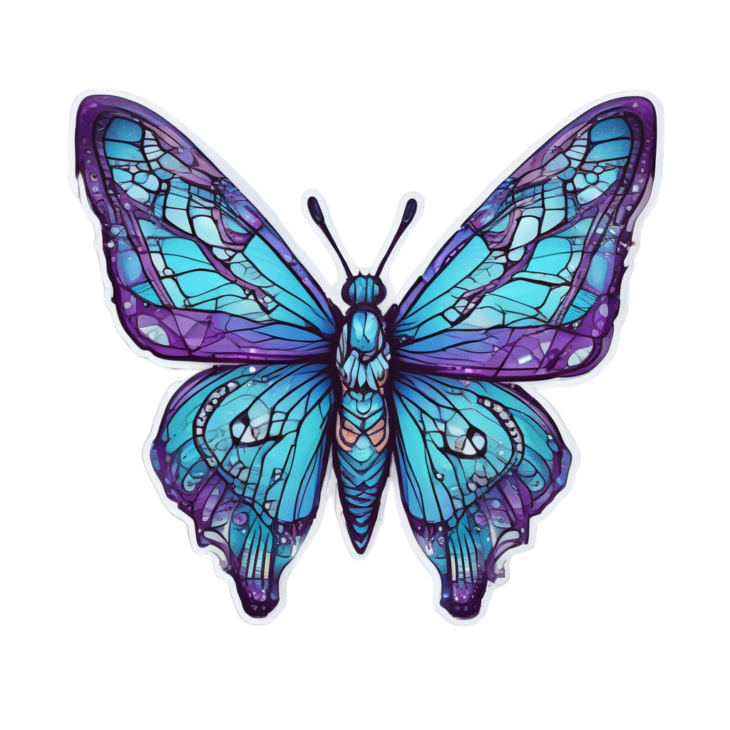 Diamond Dust Cascade — sugar skull stickers