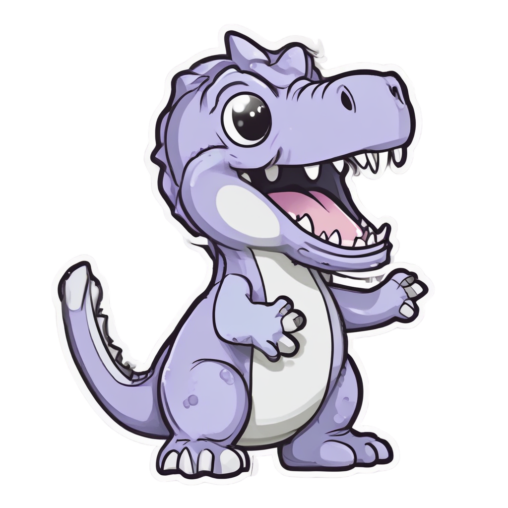 Dino Yawning — dinosaurs stickers