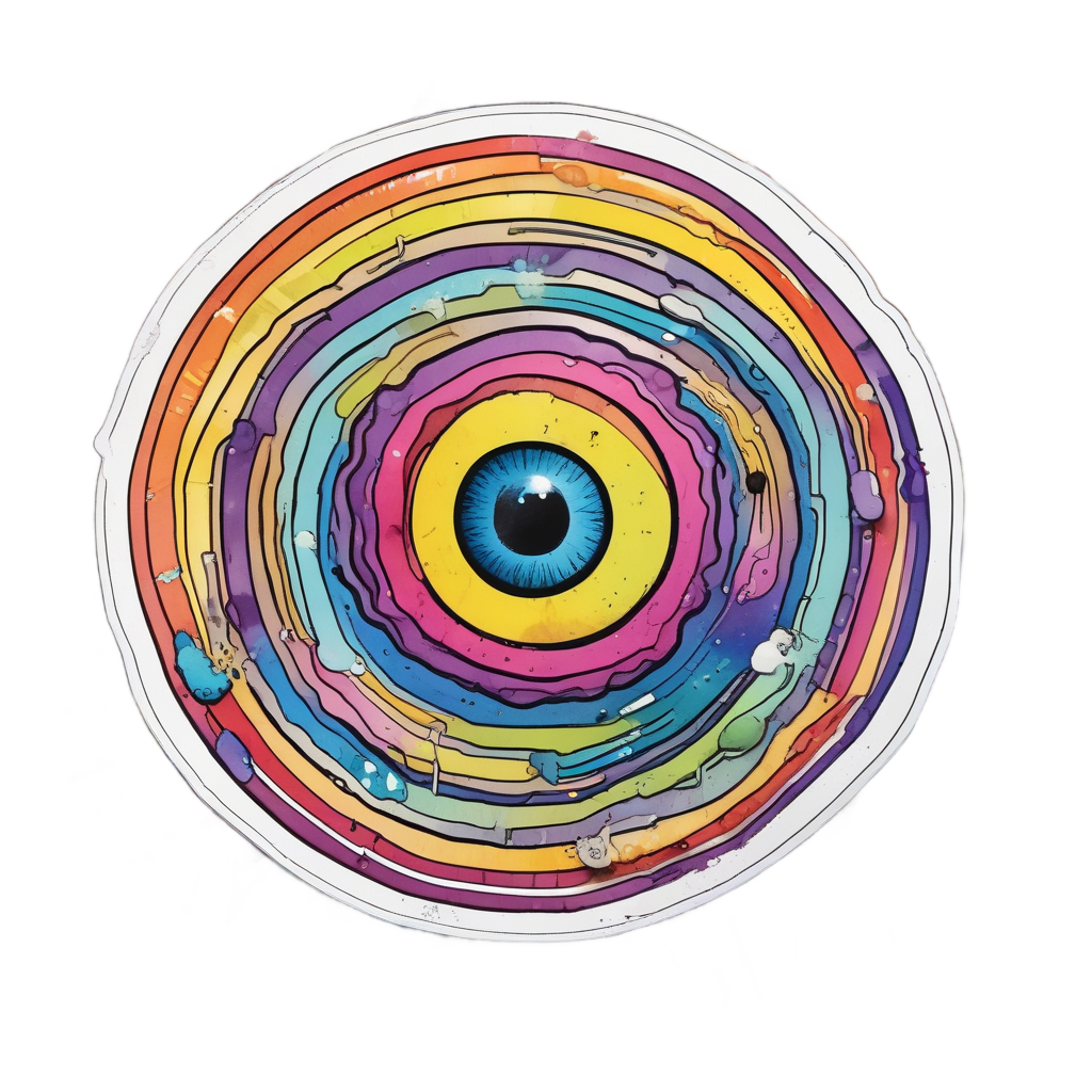 Dizzy Spiral Bolt — high voltage stickers