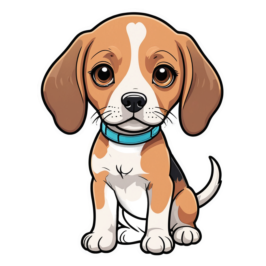 Beagle (kawaii) — dog stickers