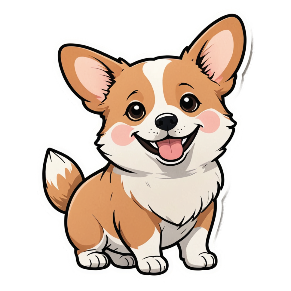 Corgi (kawaii) — dog stickers