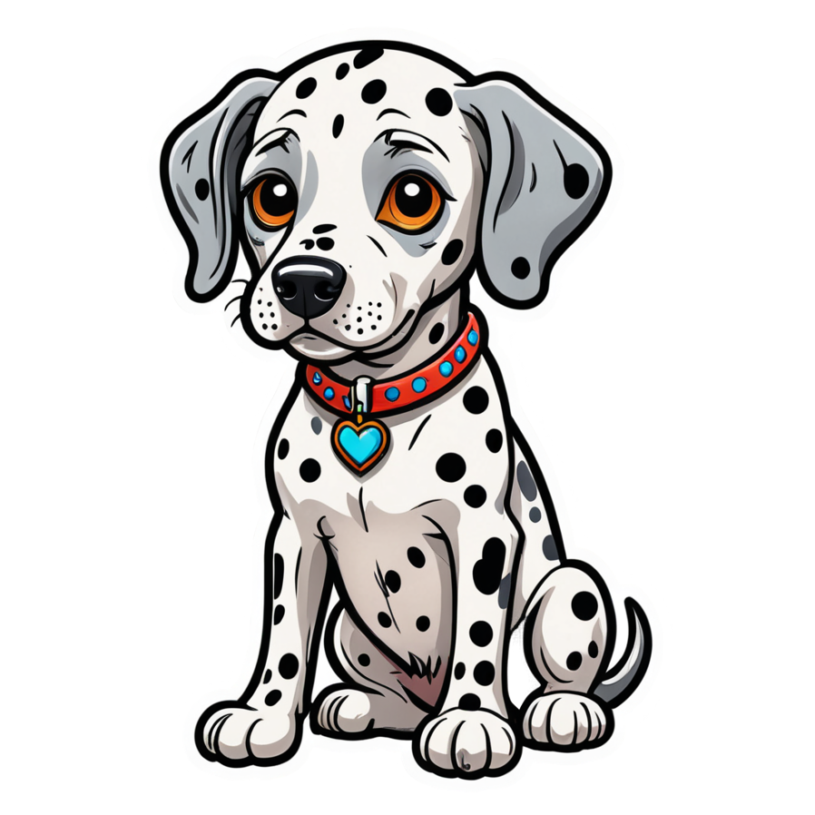Dalmatian (tattoo) — dog stickers