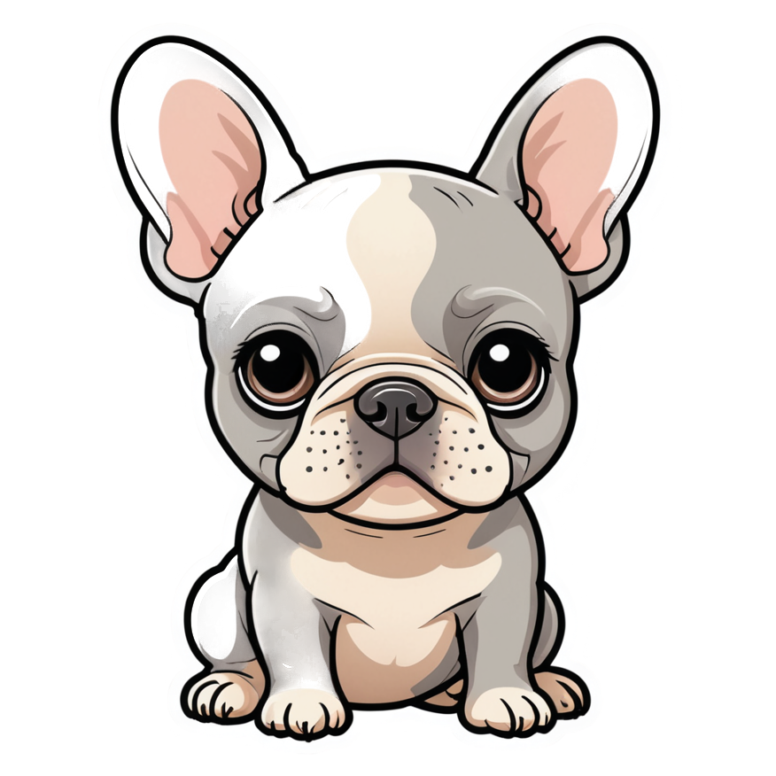 Frenchie (kawaii) — dog stickers