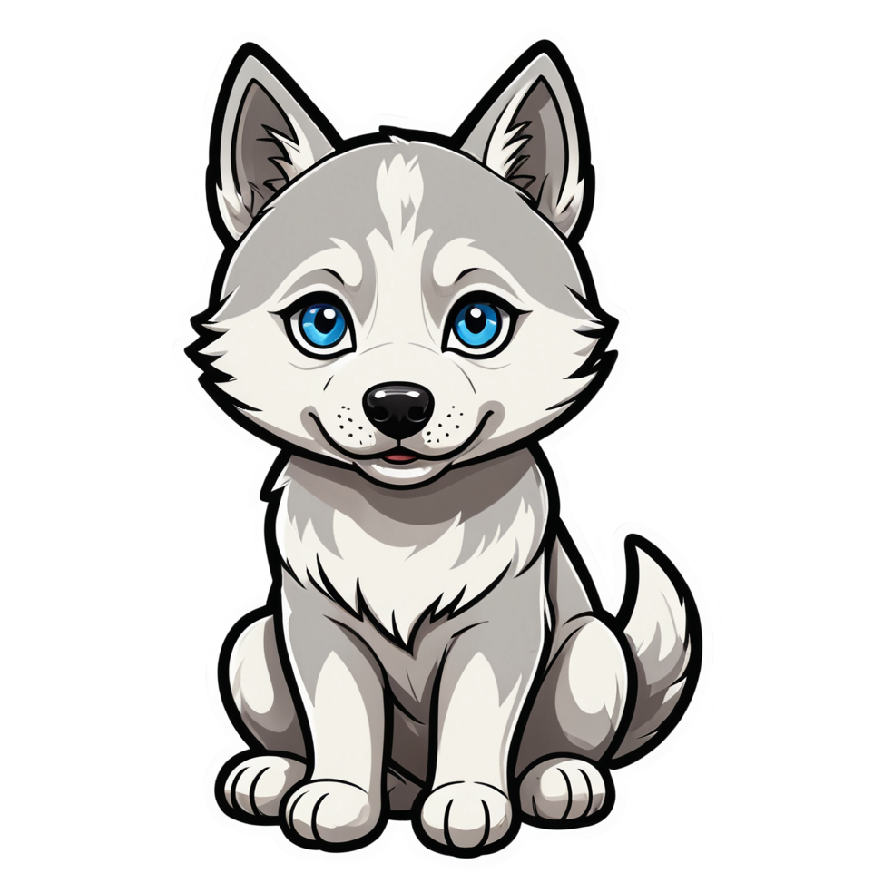Husky (tattoo) — dog stickers