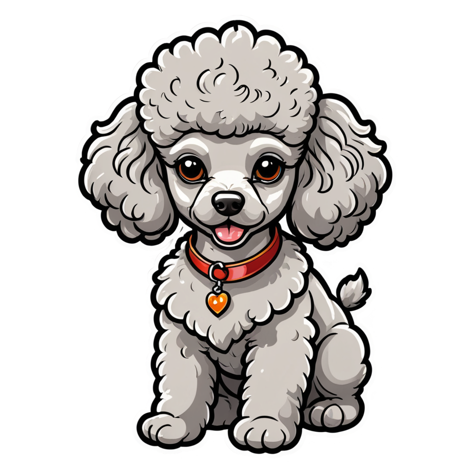 Poodle (tattoo) — dog stickers