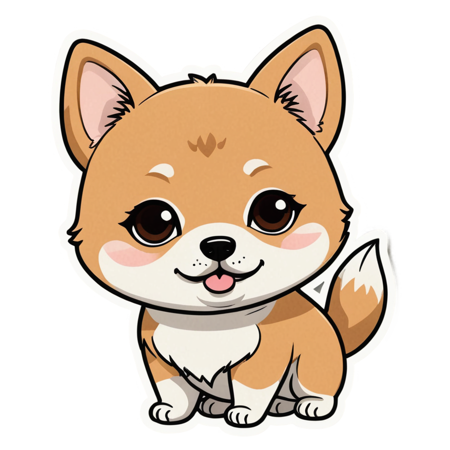 Shiba Inu (kawaii) — dog stickers