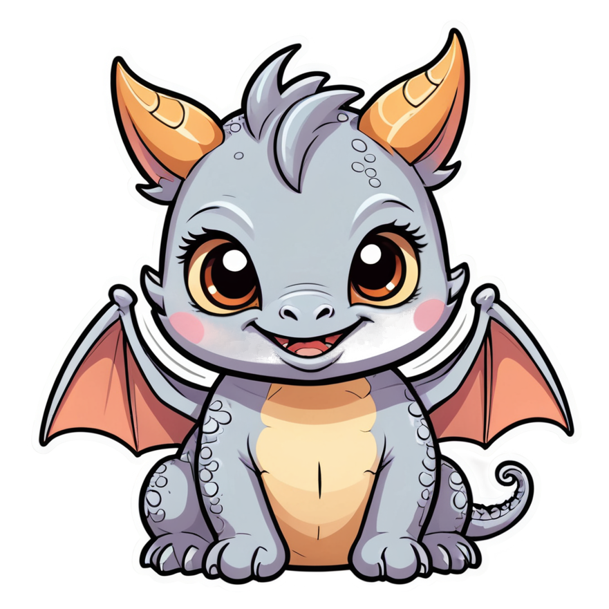 Baby Dragon (kawaii) — dragon stickers
