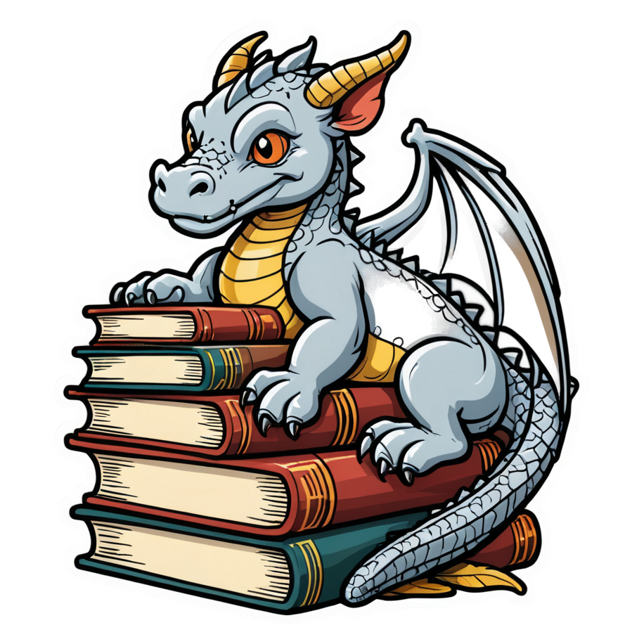Book Dragon (tattoo) — dragon stickers