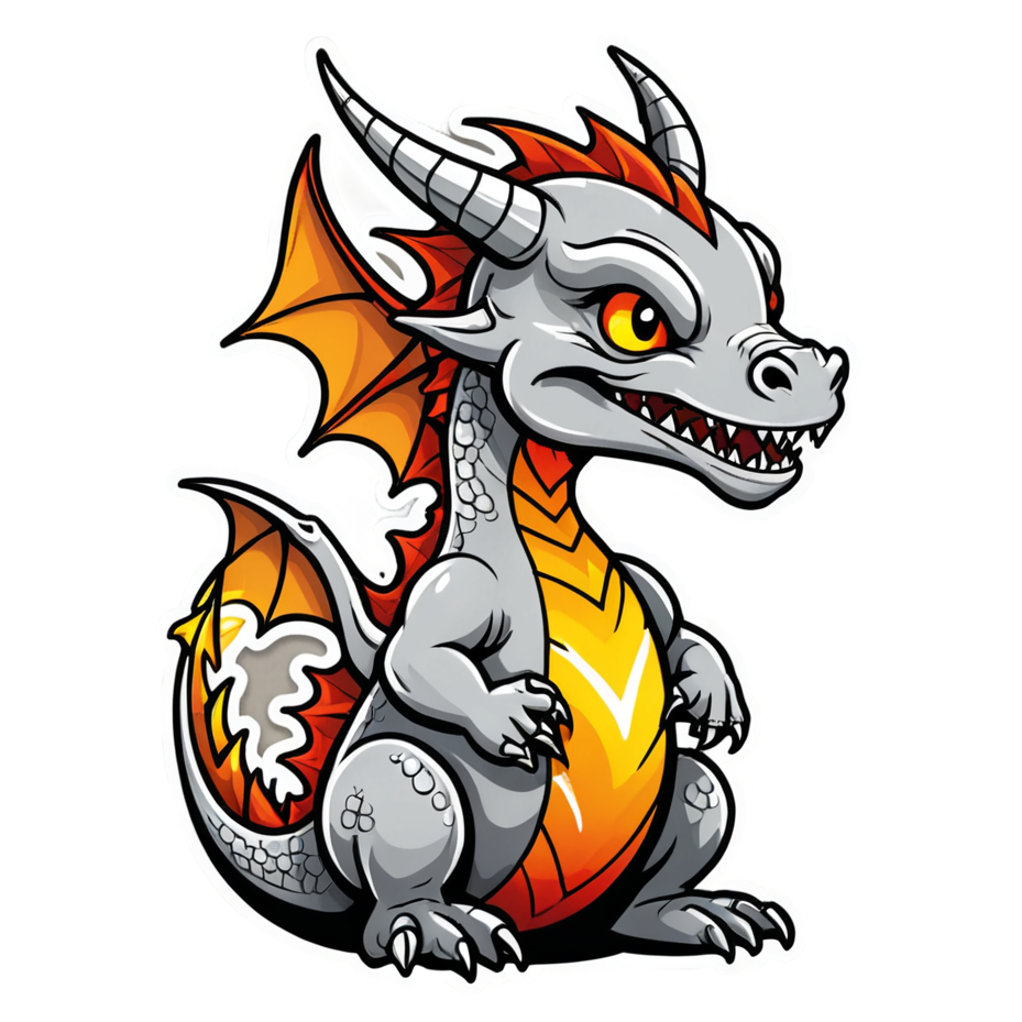 Ember Dragon (tattoo) — dragon stickers
