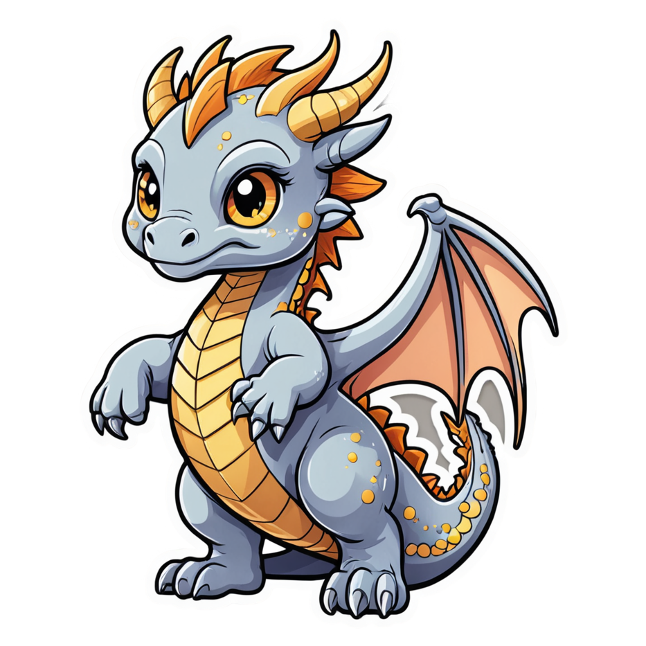 Star Dragon (kawaii) — dragon stickers
