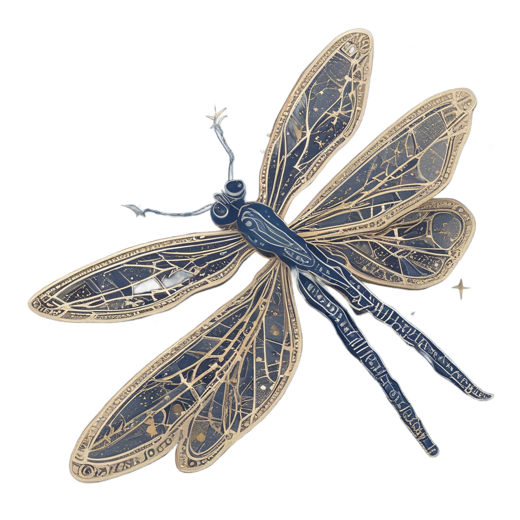 Dragonfly Constellation Guide — insects stickers