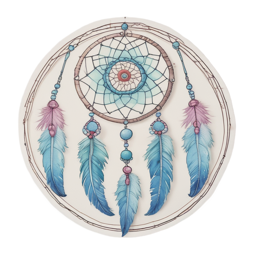 Dreamcatcher Rainbow Web — boho nursery stickers