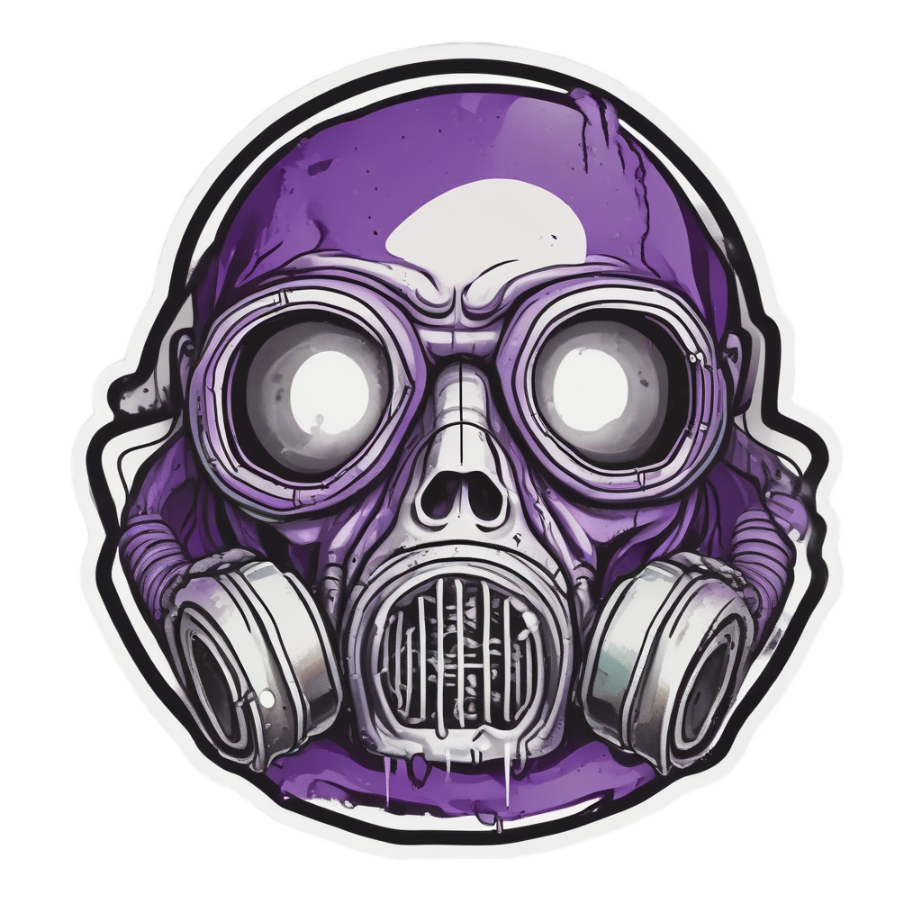 Dripping Tar Sludge — gas mask stickers
