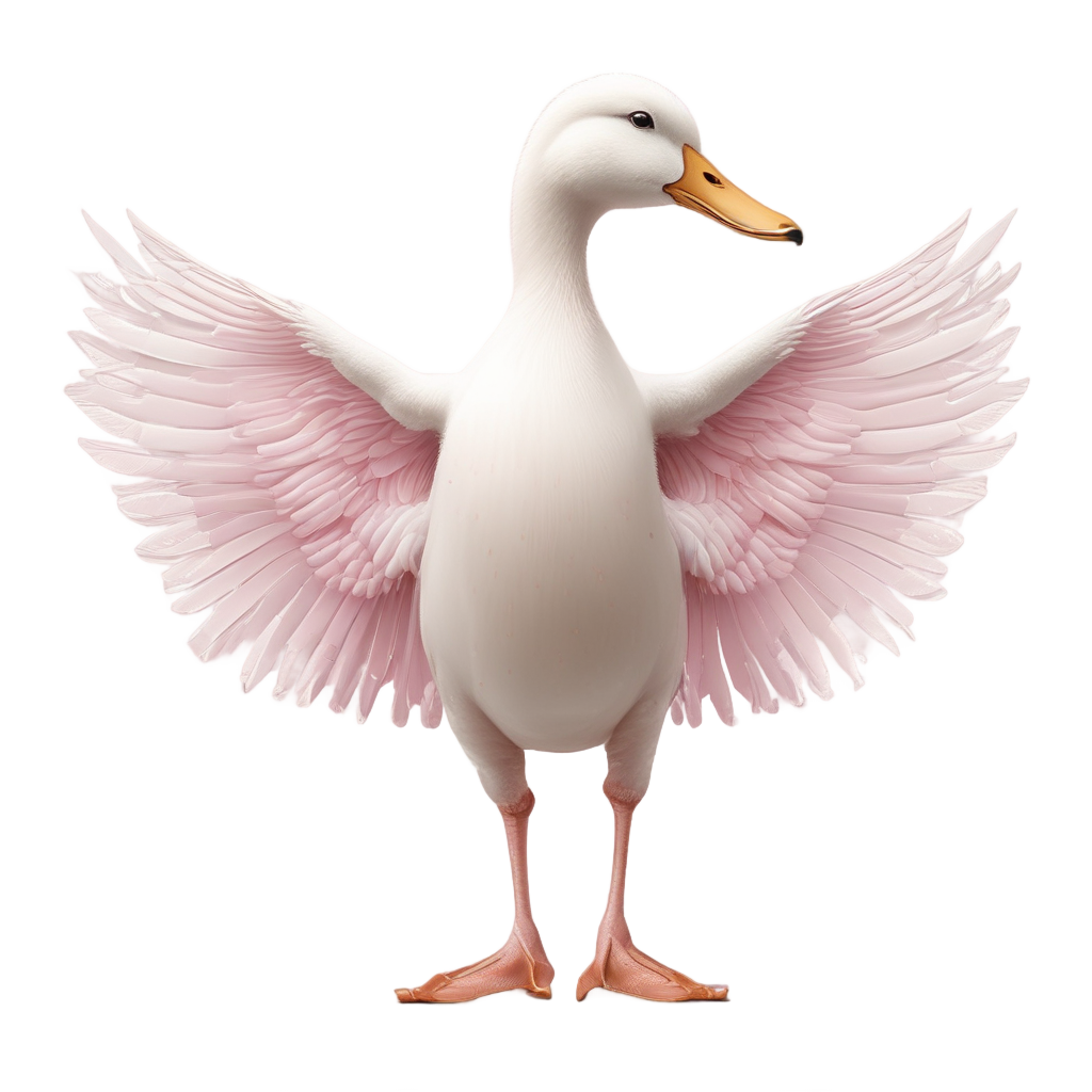 Duck Ballerina En Pointe — farm animals stickers