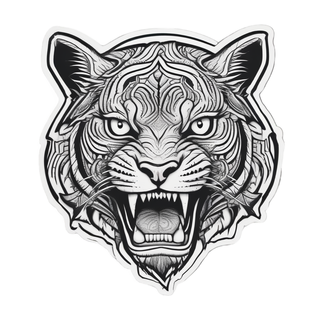 Eclipse Tiger Roar — moon stickers