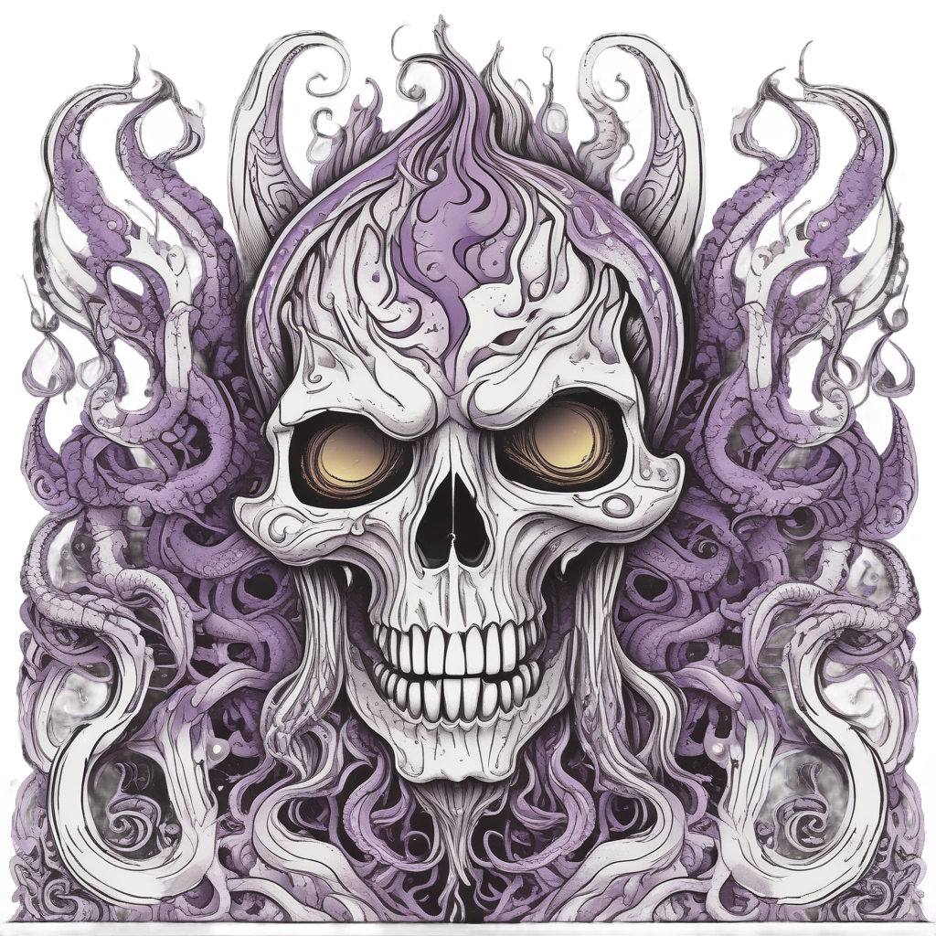 Eldritch Abyss Skull — spooky stickers