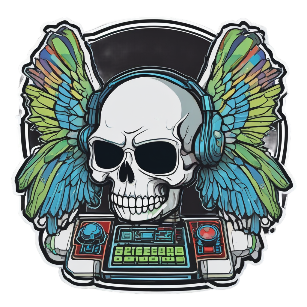 Electric Chrome Gamer — gamer stickers