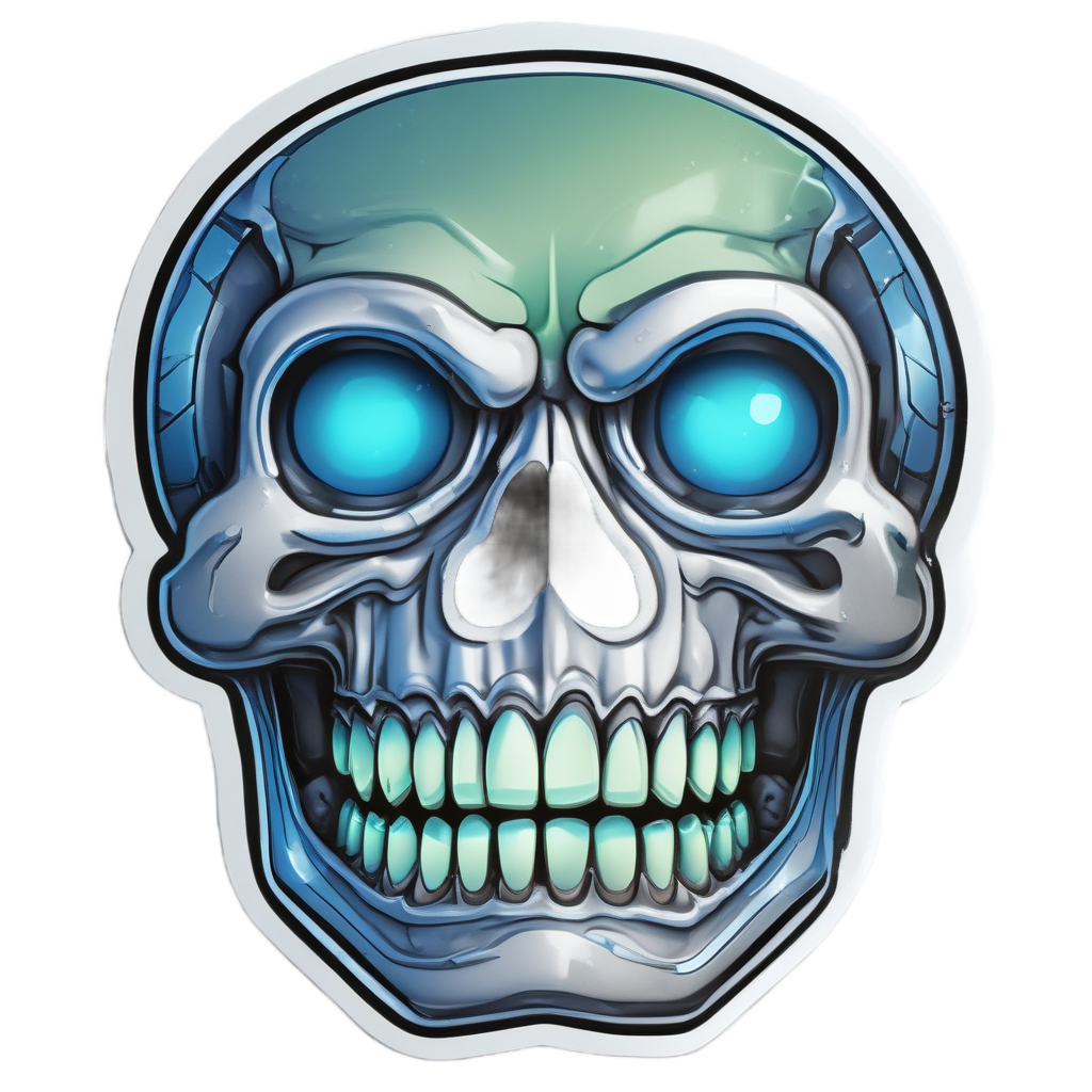 Electric Neon Grin — gamer stickers