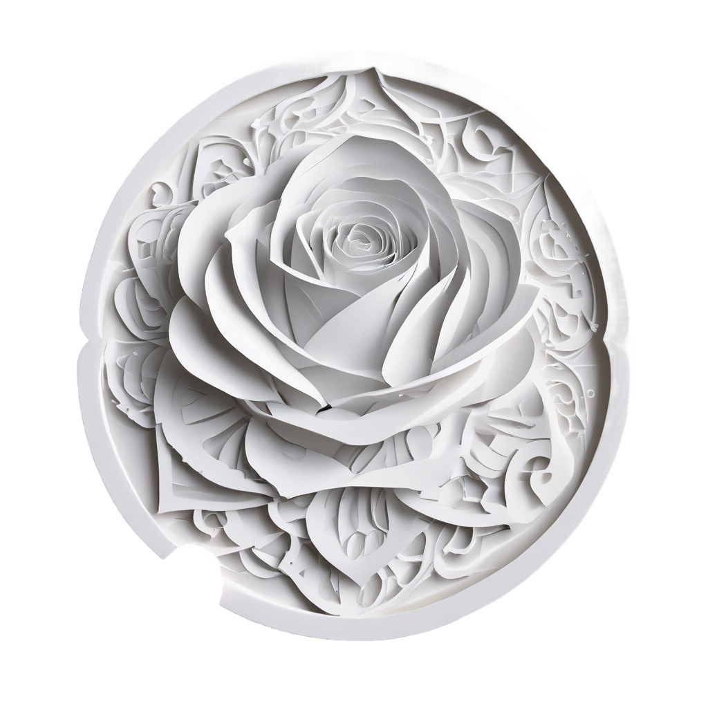 Elegant Noir Rose — single stem stickers