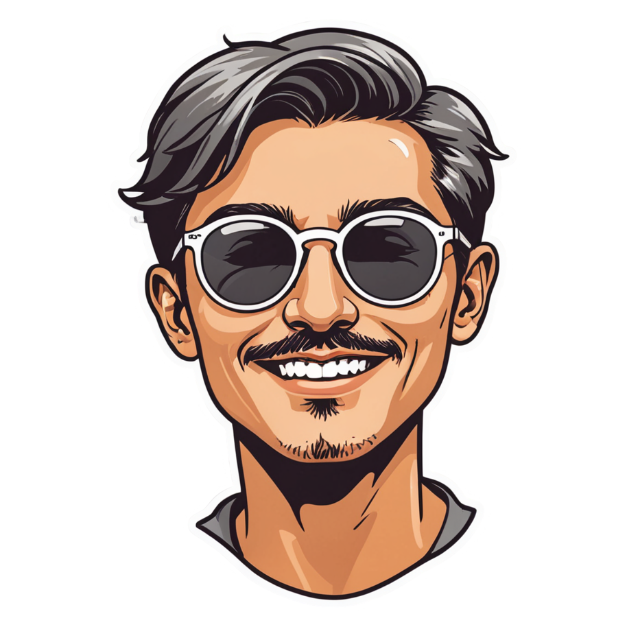 Cool Shades (lineart) — emoji stickers