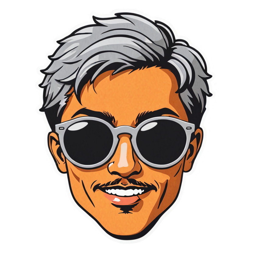 Cool Shades (papercut) — emoji stickers
