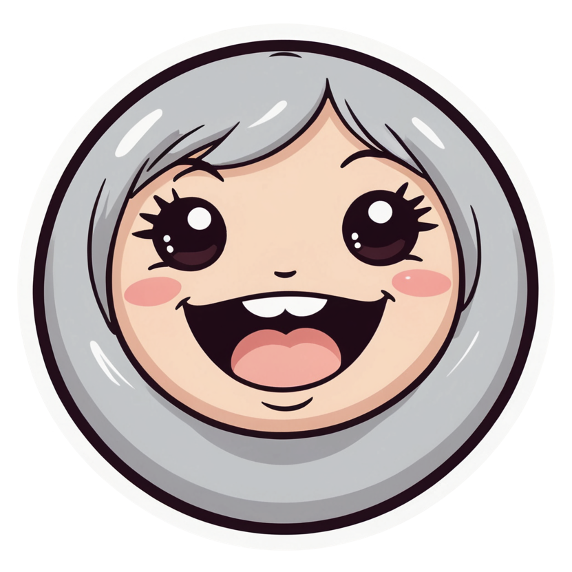 Crying Laughing (kawaii) — kawaii stickers