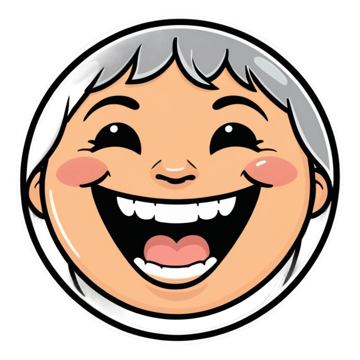 Crying Laughing (lineart) — emoji stickers