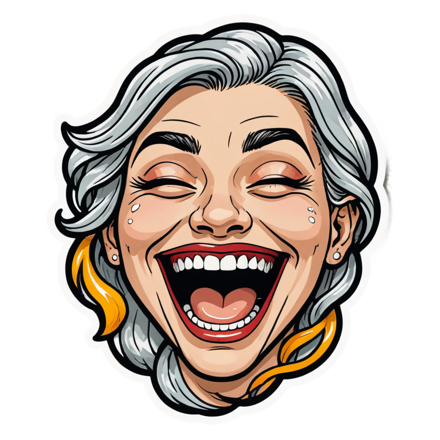 Crying Laughing (tattoo) — emoji stickers