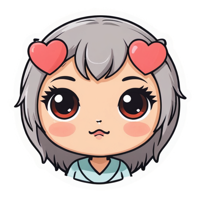 Heart Eyes (kawaii) — kawaii stickers