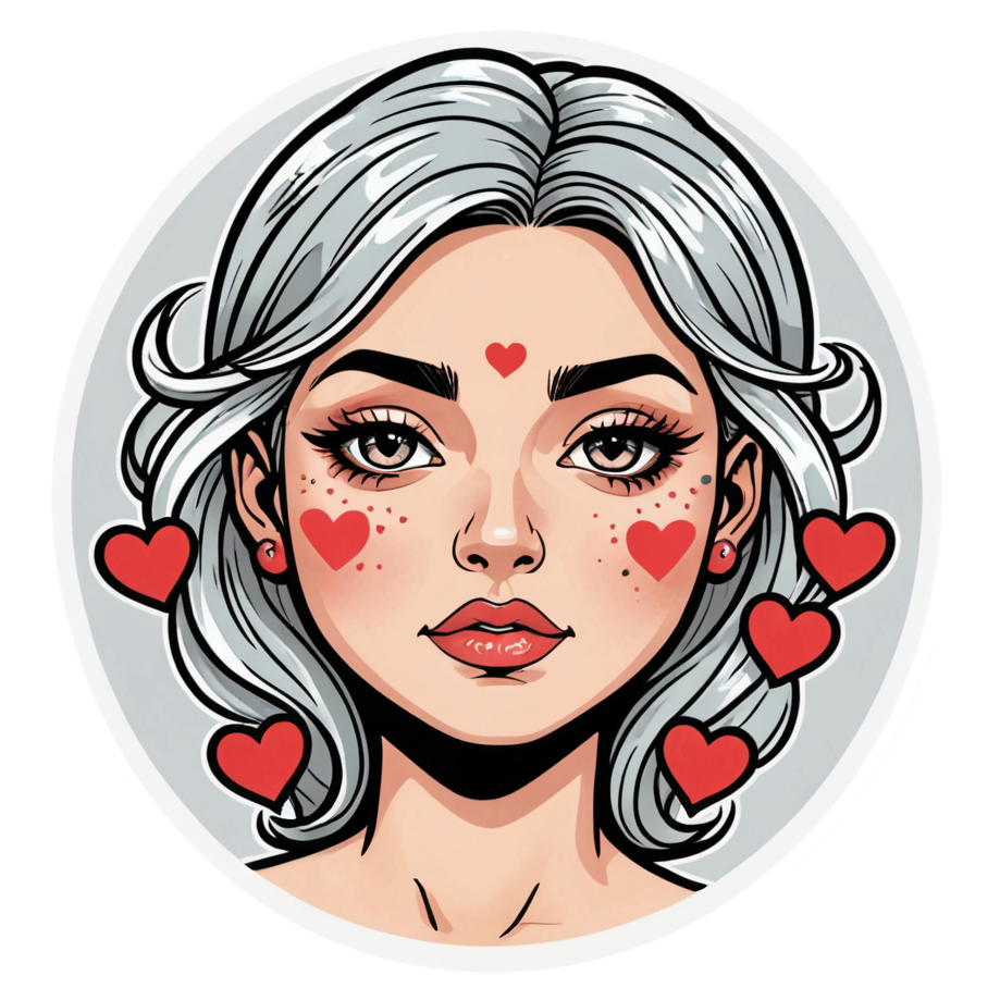 Blushing Love (tattoo) — emoji stickers