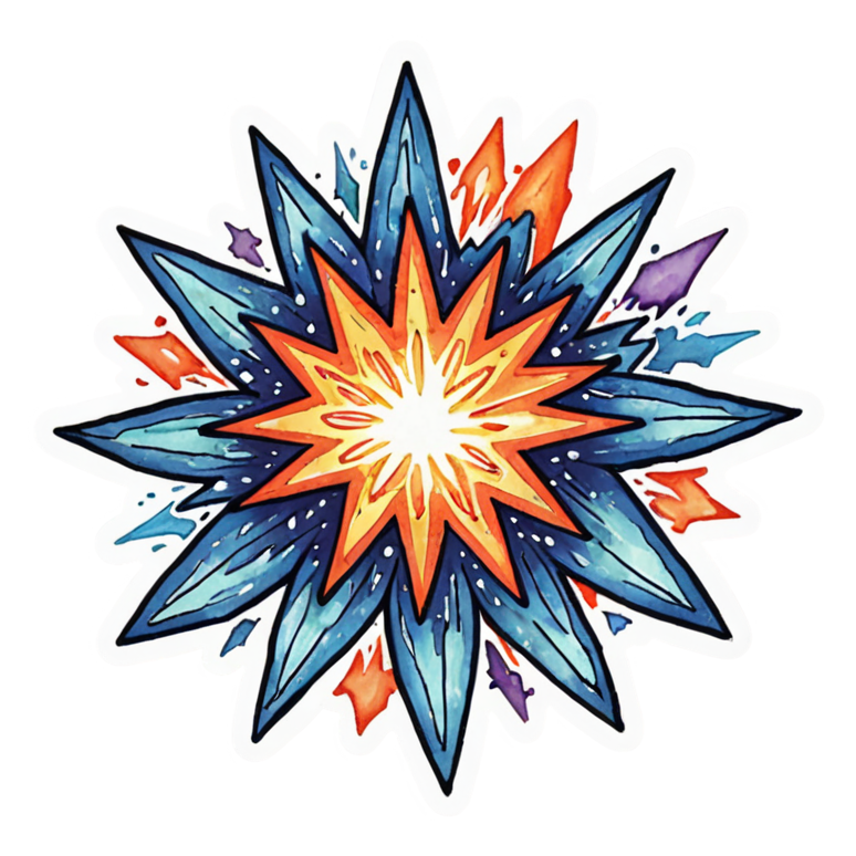 Mind Blown (watercolor) — emoji stickers