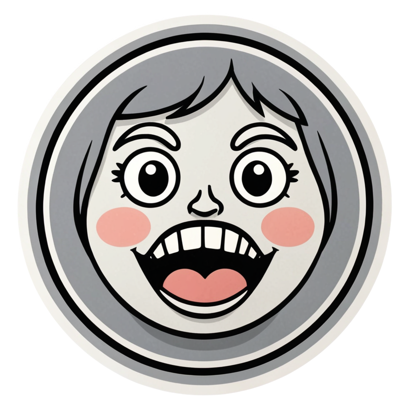 Shooketh (papercut) — emoji stickers
