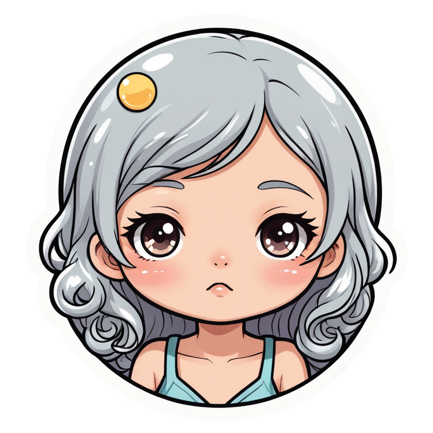 Sleepy Face (kawaii) — kawaii stickers