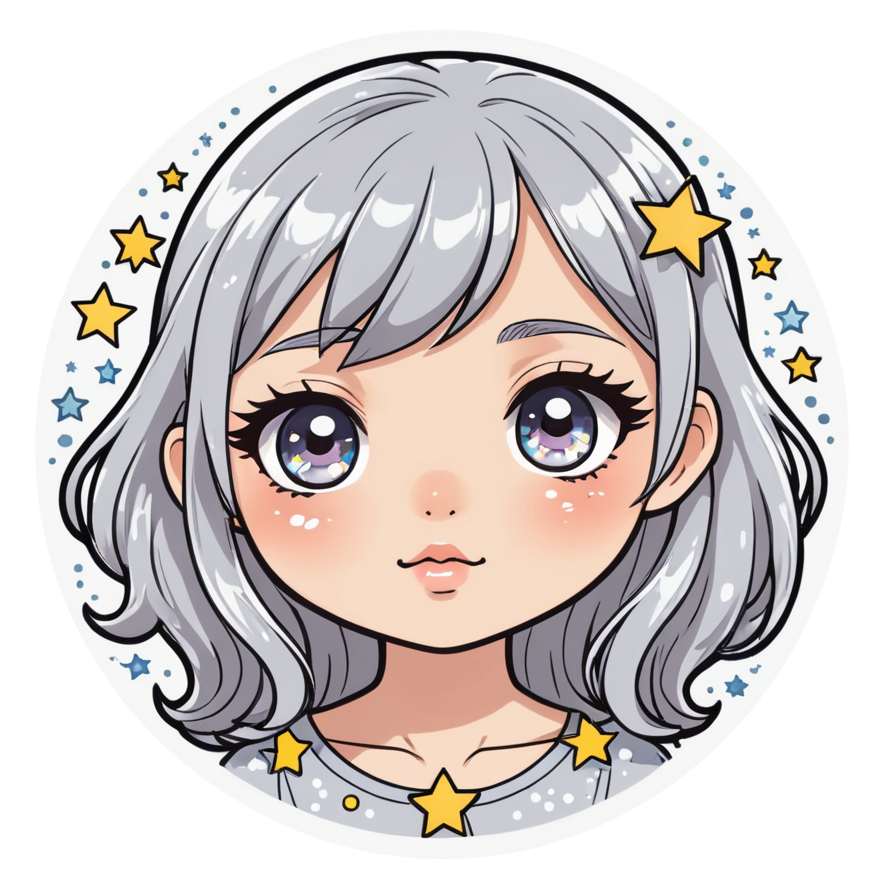 Sparkle Face (kawaii) — kawaii stickers