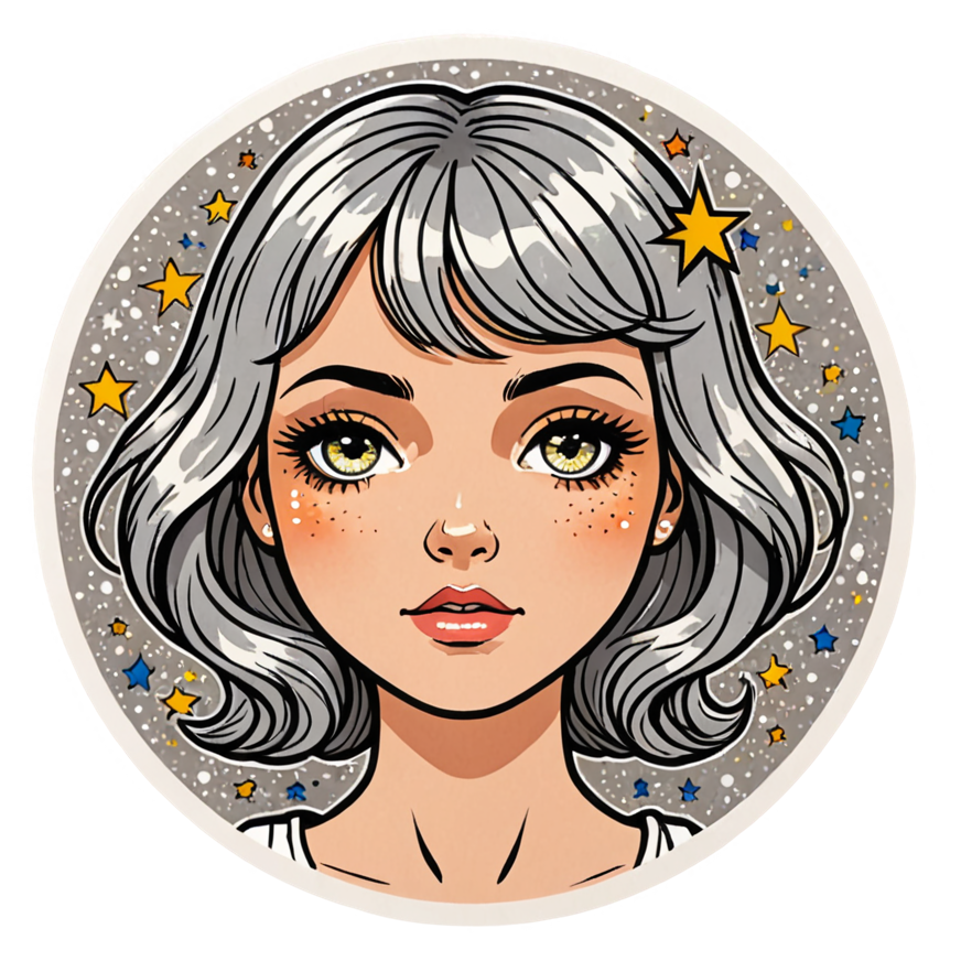 Sparkle Face (retro) — emoji stickers