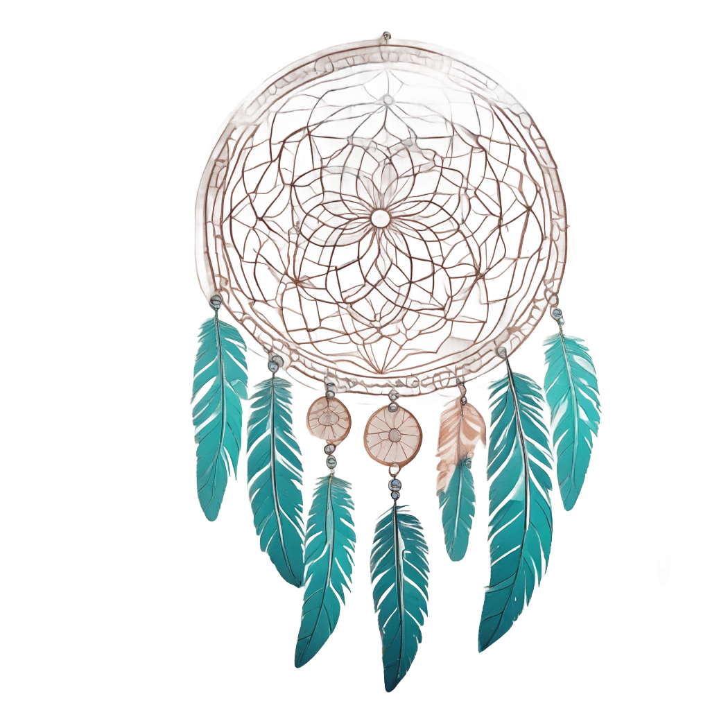 Feather Dreamcatcher Arch — boho nursery stickers