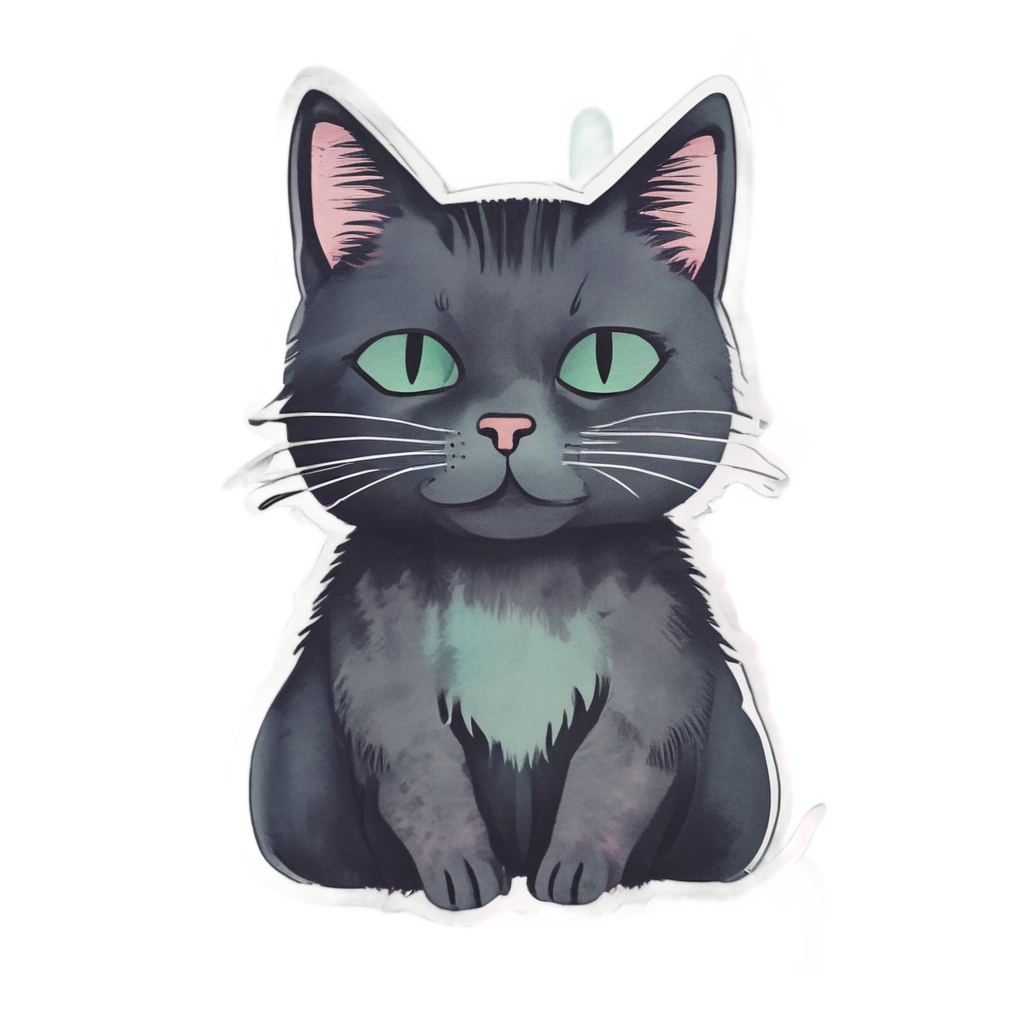 Fishbone Daydream — cats stickers