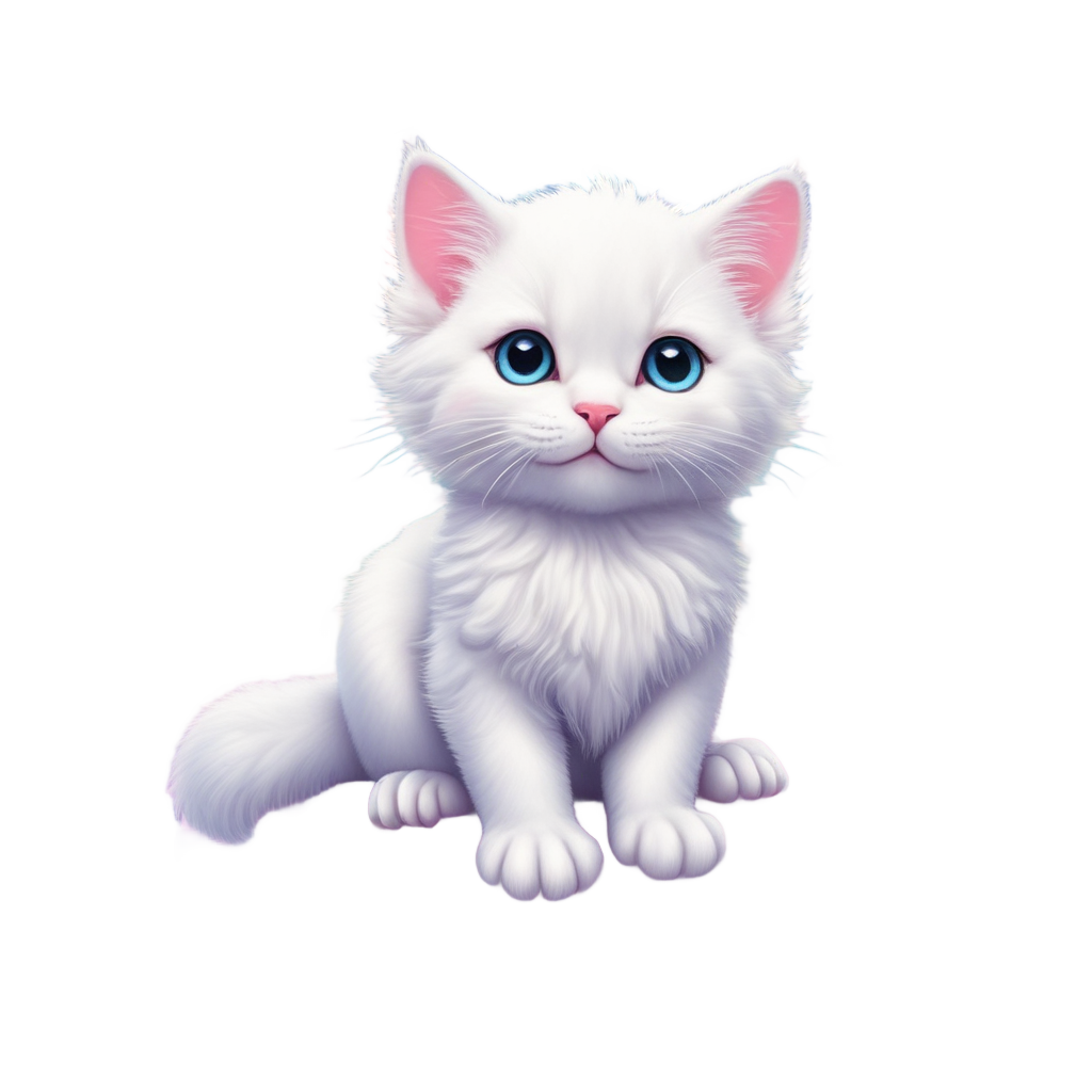 Floating Heart Cloud Kitty — shimmer y2k stickers