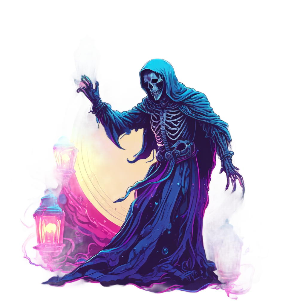 Floating Lantern Reaper — reaper skull stickers