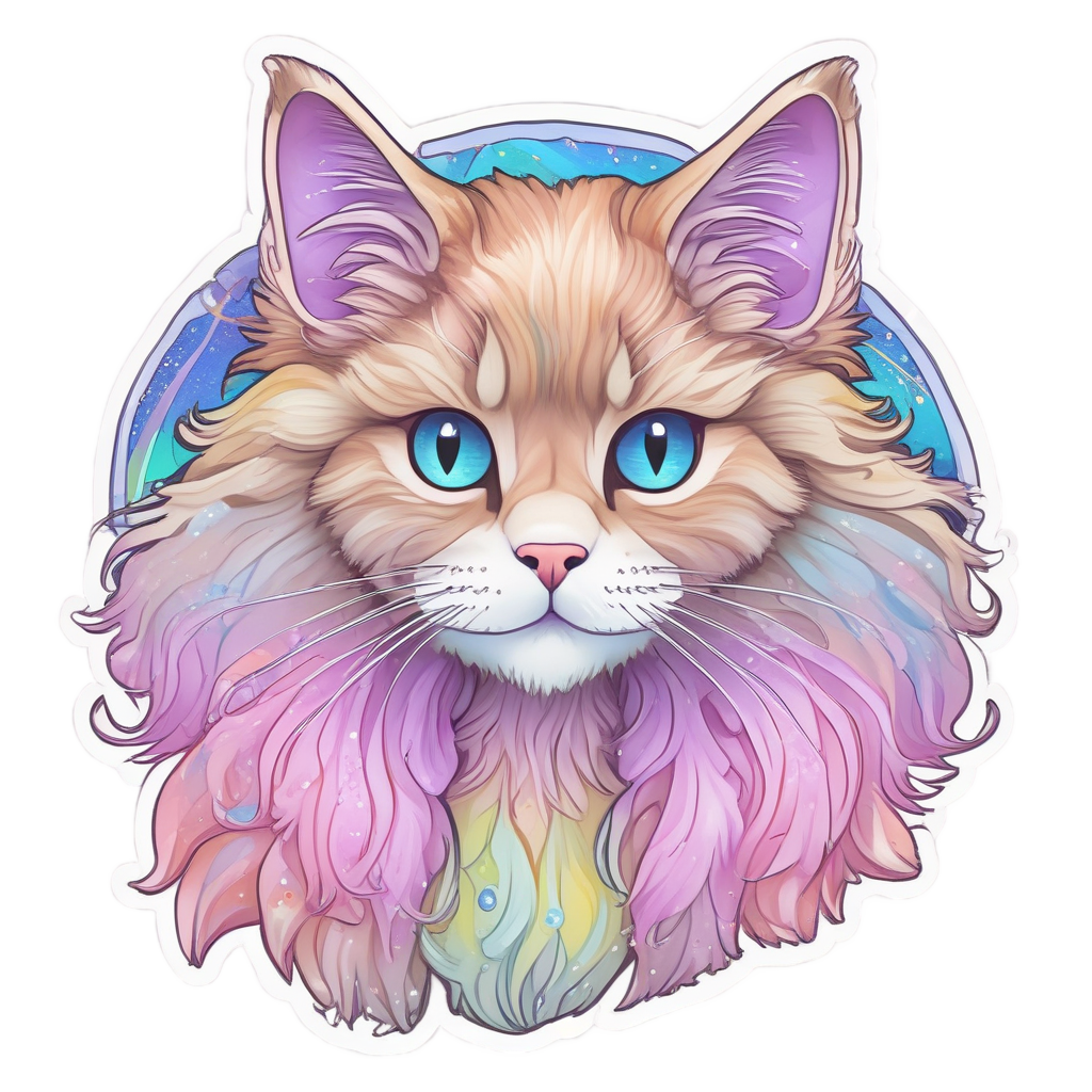 Flooficorn Rainbow Dream — cats stickers