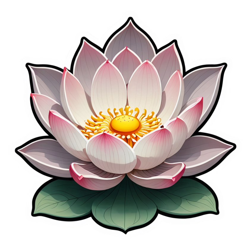 Lotus (kawaii) — kawaii stickers